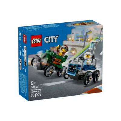 City Airplane vs. Hospital Bed Race Car Pack