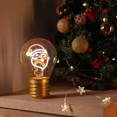 Decorative Lightbulb-Shaped Table Lamp - Santa Claus - Bulb Fiction