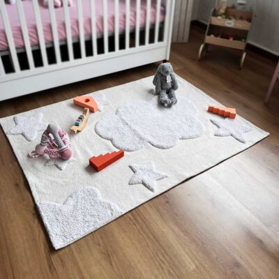 Βαμβακερό, πλενόμενο χαλί "Somewhere between the stars" - 100x140 cm