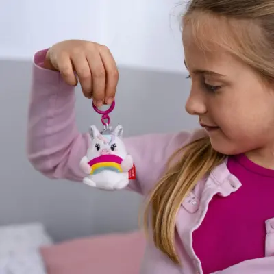 Unicorn Plush Key Ring - Tiny Super Soft!