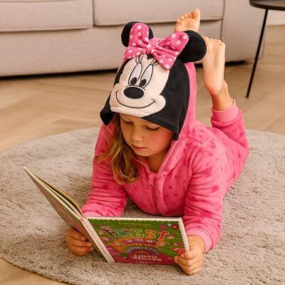 Ολόσωμη φόρμα - πιτζάμα fleece με κουκούλα - Mini Mouse
