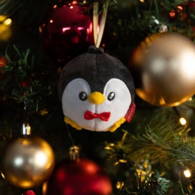 PLUSH CHRISTMAS DECORATION - PENGUIN - OH-OH-OHRNAMENTS