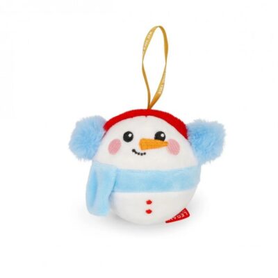 PLUSH CHRISTMAS DECORATION - SNOWMAN- OH-OH-OHRNAMENTS